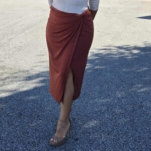 Elegant Rust Skirt